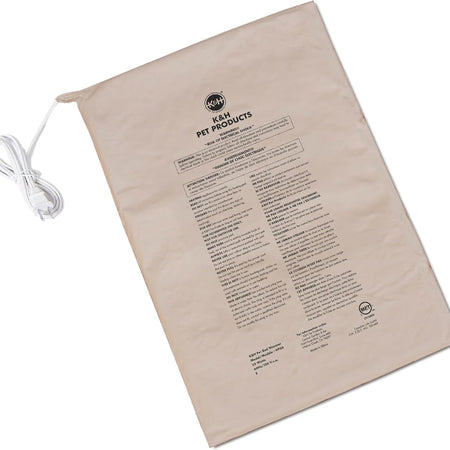 Heated Pet Bed Warmer Waterproof Pet Heating Pad for Cat Beds and Dog Beds, Tan X-Large