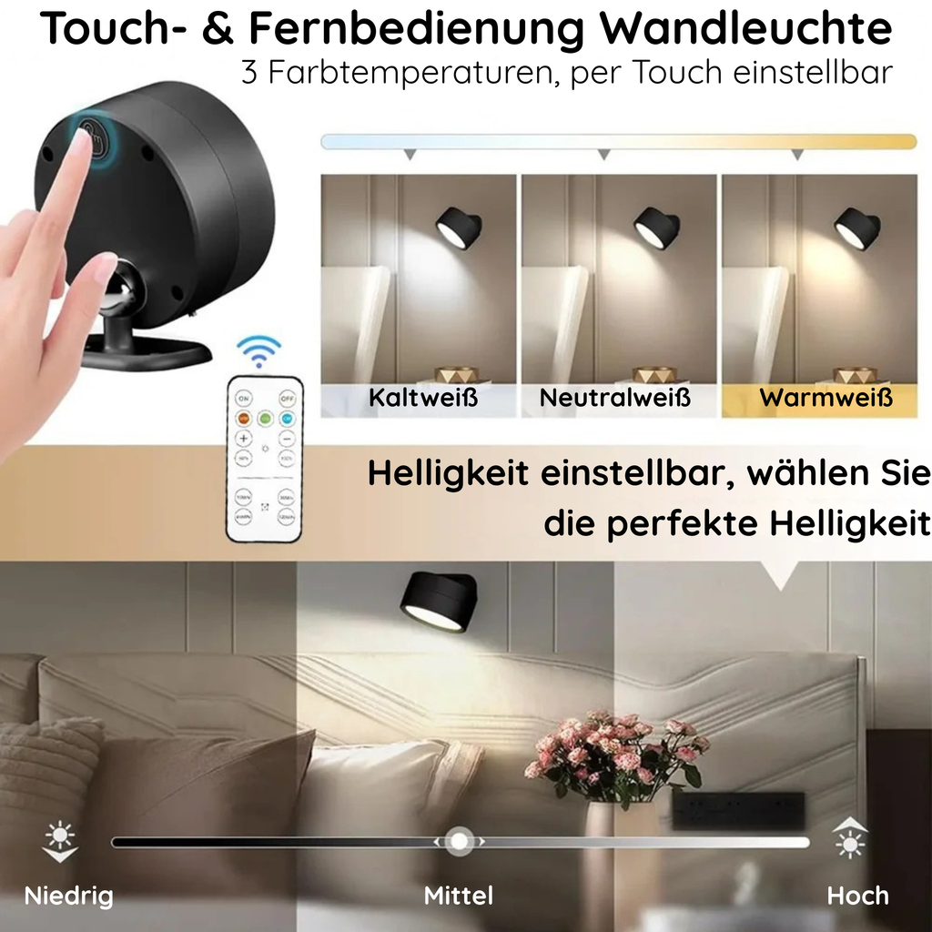 LumiMag™ Magnetische LED Wandleuchte - 1 + 1 GRATIS!