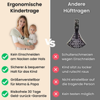 HipCarry Pro™ – Ergonomische Hüfttrage für unterwegs
