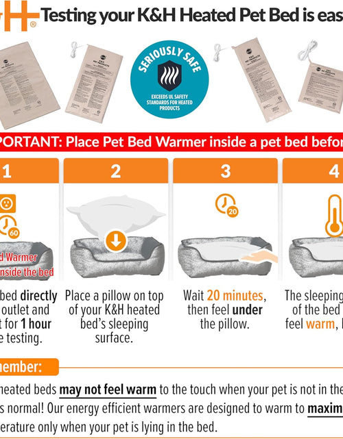 Bild in Gallery-Viewer laden, Heated Pet Bed Warmer Waterproof Pet Heating Pad for Cat Beds and Dog Beds, Tan X-Large
