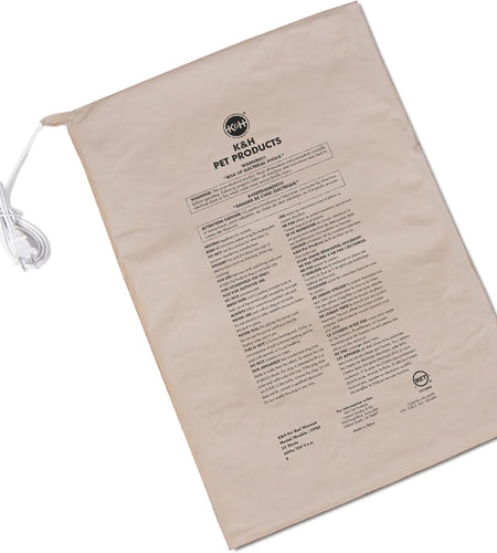 Heated Pet Bed Warmer Waterproof Pet Heating Pad for Cat Beds and Dog Beds, Tan X-Large