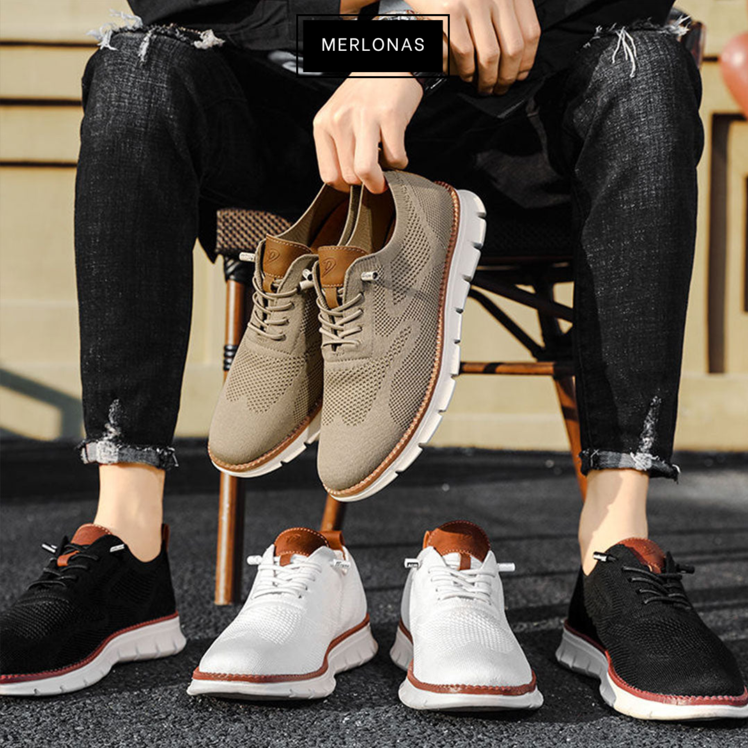 StrideLux™ - Ultra Comfort Herrenschuhe - 1 + 1 GRATIS!