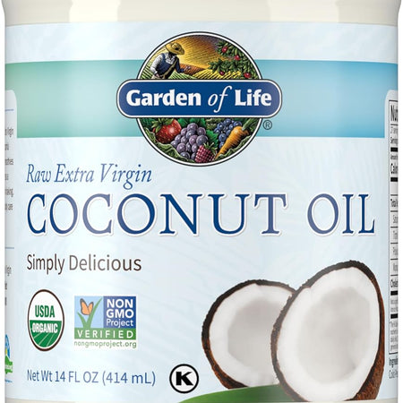 Coconut Oil for Hair, Skin, Cooking - Raw Extra Virgin Organic Coconut Oil, 27 Servings - Pure Unrefined Cold Pressed Oil with Mcts for Body Care or Baking, Aceite De Coco Organico