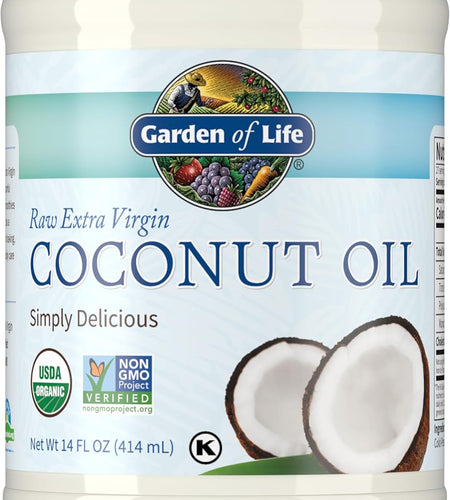 Coconut Oil for Hair, Skin, Cooking - Raw Extra Virgin Organic Coconut Oil, 27 Servings - Pure Unrefined Cold Pressed Oil with Mcts for Body Care or Baking, Aceite De Coco Organico
