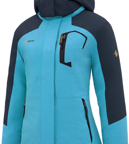 Women'S Mountain Waterproof Ski Snow Jacket Winter Windproof Rain Jacket