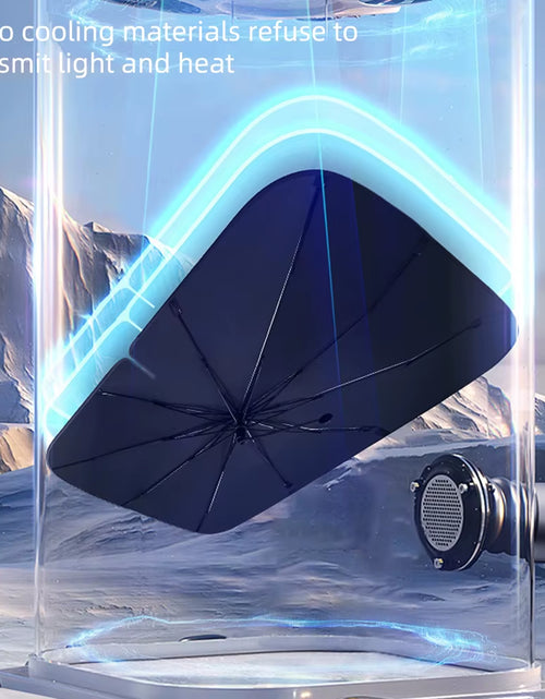 Bild in Gallery-Viewer laden, Sunshield 360 – Rotatable Umbrella-Style Car Windshield Sunshade with UV &amp; Heat Protection
