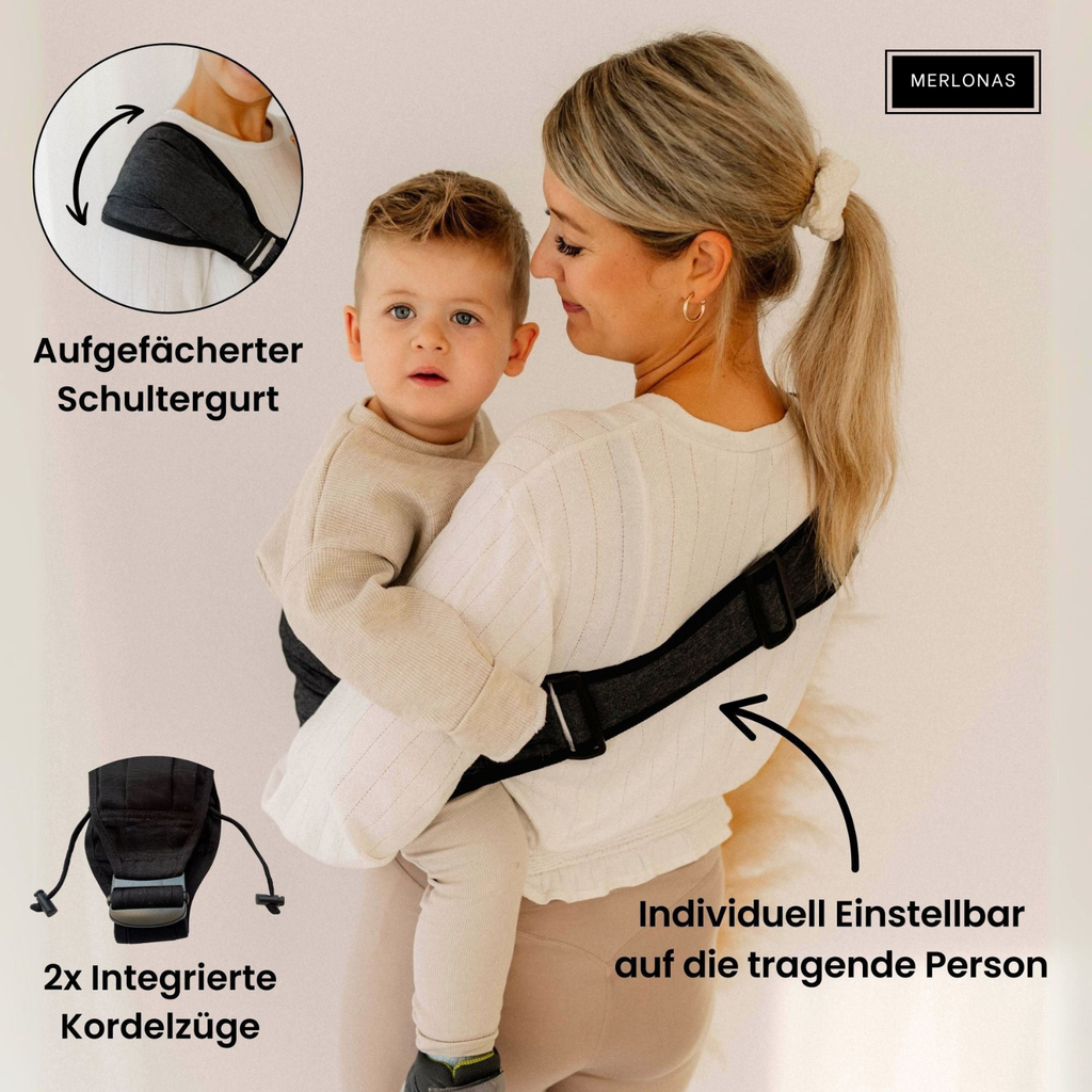 HipCarry Pro™ – Ergonomische Hüfttrage für unterwegs