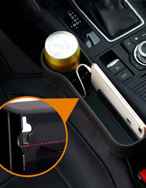 Bild in Gallery-Viewer laden, Luxpocket™ Leather Car Seat Gap Organizer – Declutter Your Drive in Style
