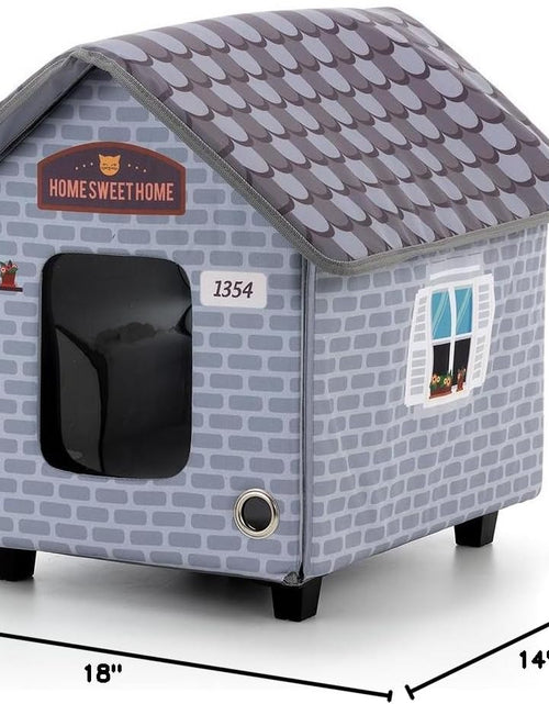 Bild in Gallery-Viewer laden, Heated Cat Houses for Outdoor Cats in Winter - Heated Outdoor Cat House Weatherproof - Outdoor Heated Cat House - Easy to Assemble
