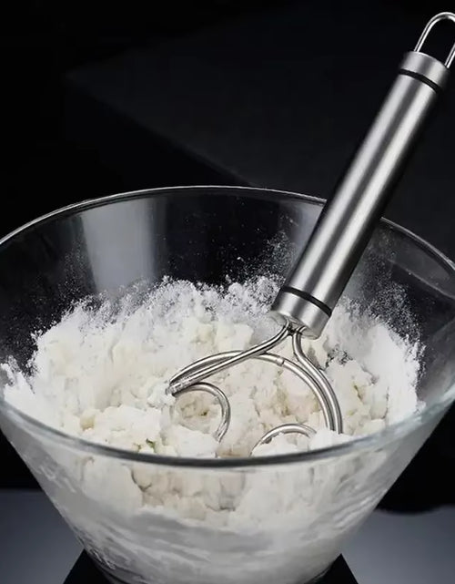 Bild in Gallery-Viewer laden, Baker’S Best Danish Dough Whisk – Dutch-Style Stainless Steel Hand Mixer for Effortless Bread, Biscuits &amp; Cakes
