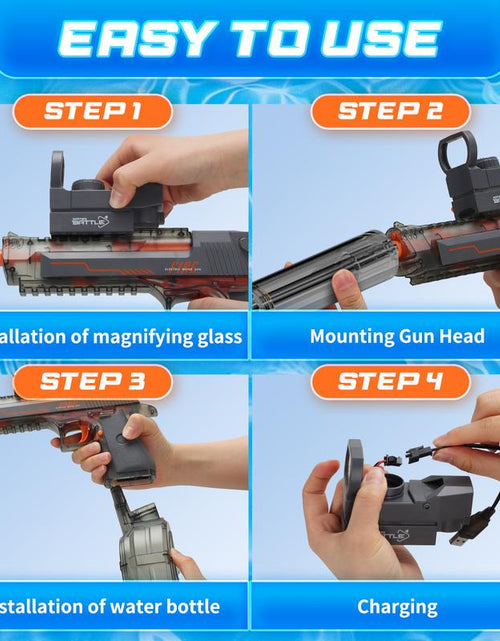 Bild in Gallery-Viewer laden, Aquablaze™ Electric Water Blaster – LED Power Squirt Gun for Epic Summer Battles
