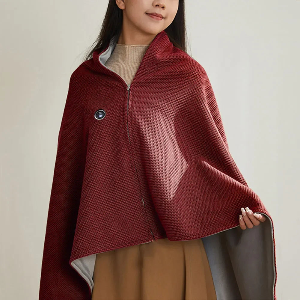 SnuggleCape™️ Beheizbarer Strick-Umhang - 1 KAUFE, 1 ERHALTE GRATIS