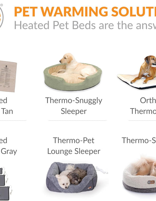 Bild in Gallery-Viewer laden, Heated Pet Bed Warmer Waterproof Pet Heating Pad for Cat Beds and Dog Beds, Tan X-Large
