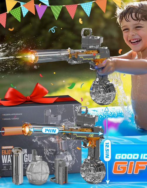 Bild in Gallery-Viewer laden, Aquablaze™ Electric Water Blaster – LED Power Squirt Gun for Epic Summer Battles
