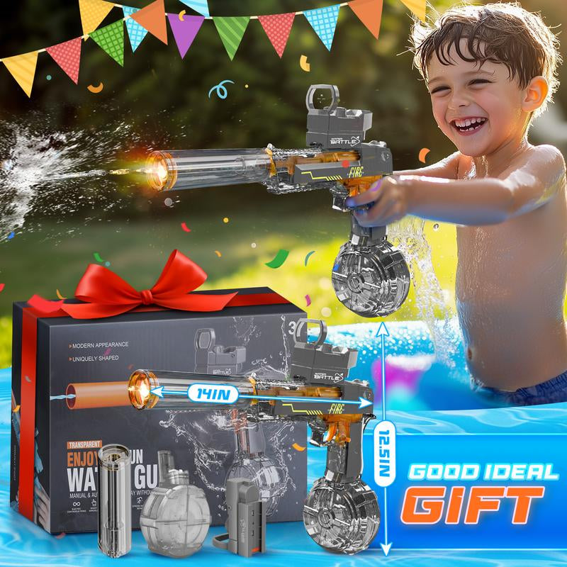 Aquablaze™ Electric Water Blaster – LED Power Squirt Gun for Epic Summer Battles