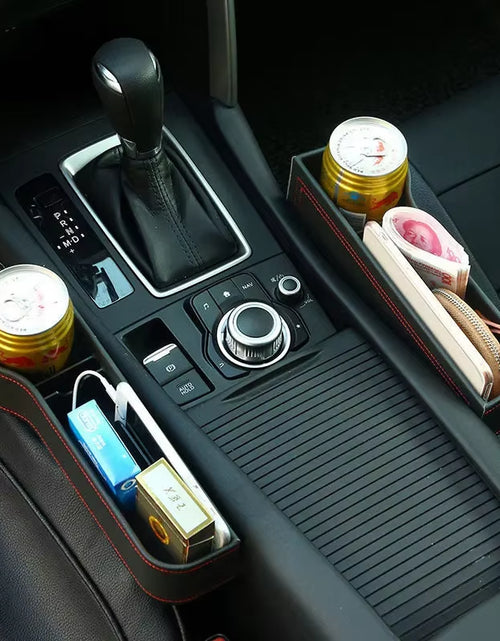 Bild in Gallery-Viewer laden, Luxpocket™ Leather Car Seat Gap Organizer – Declutter Your Drive in Style
