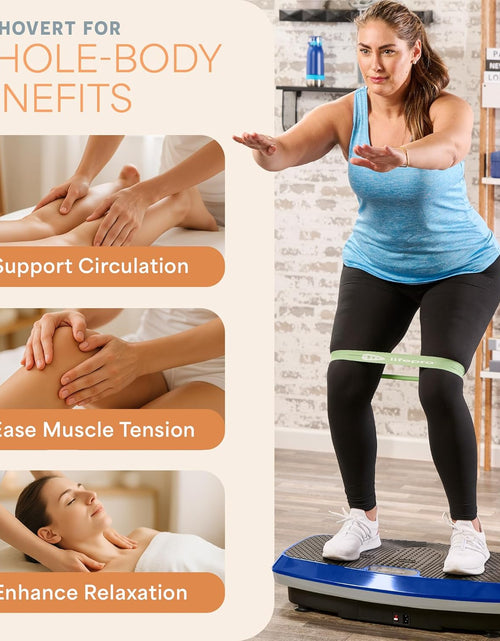 Bild in Gallery-Viewer laden, Hovert 3D Vibration Plate Machine - Dual Motor Oscillation, Lateral + 3D Motion Viberation Platform Machine - Full Whole Body Vibrarating Machine for Home Exercise &amp; Fitness
